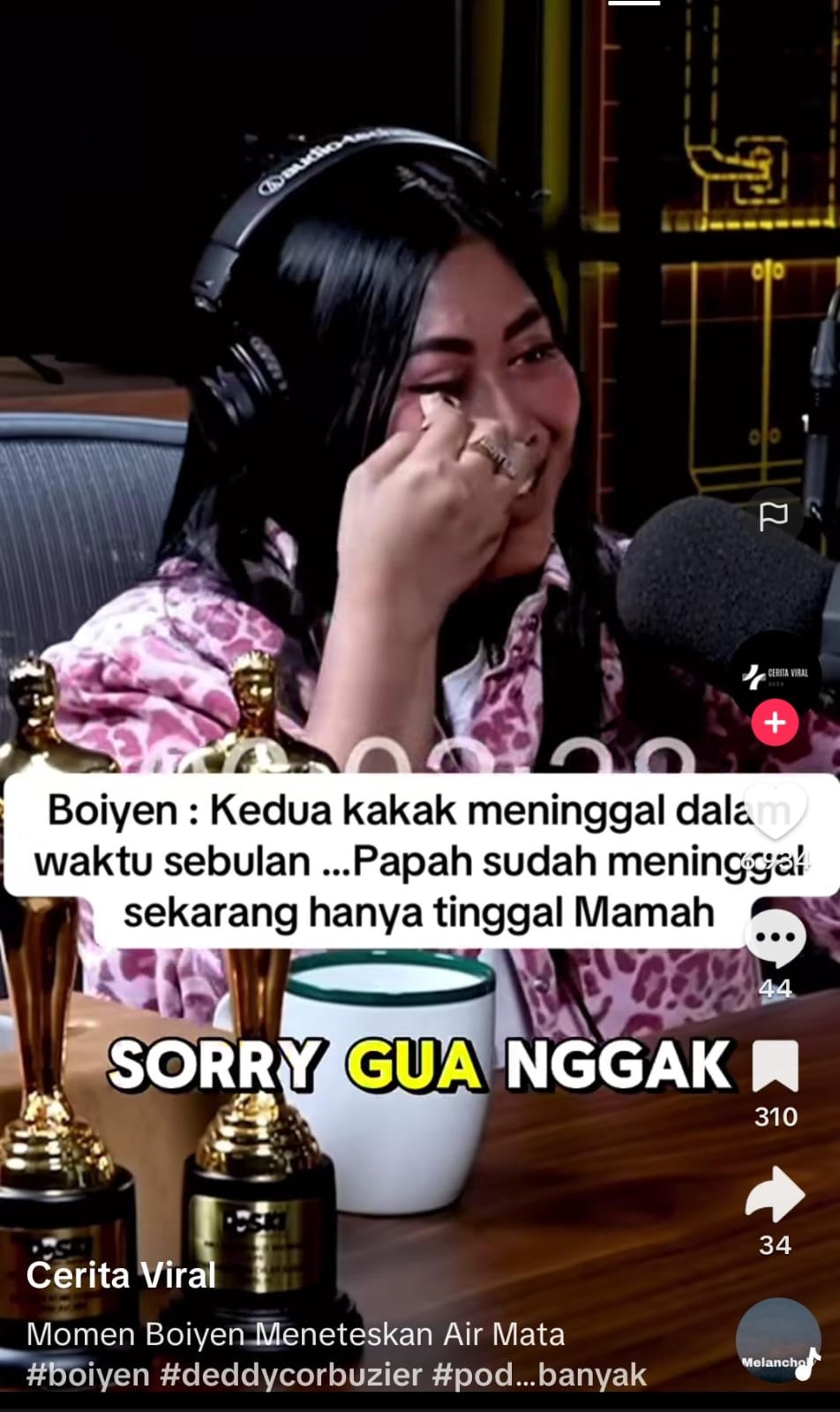 Boiyen dalam YouTube Deddy Corbuzier (TikTok)